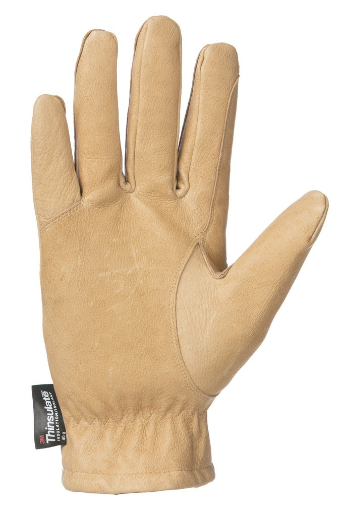 Gants cuir Equithème, doublés polaire