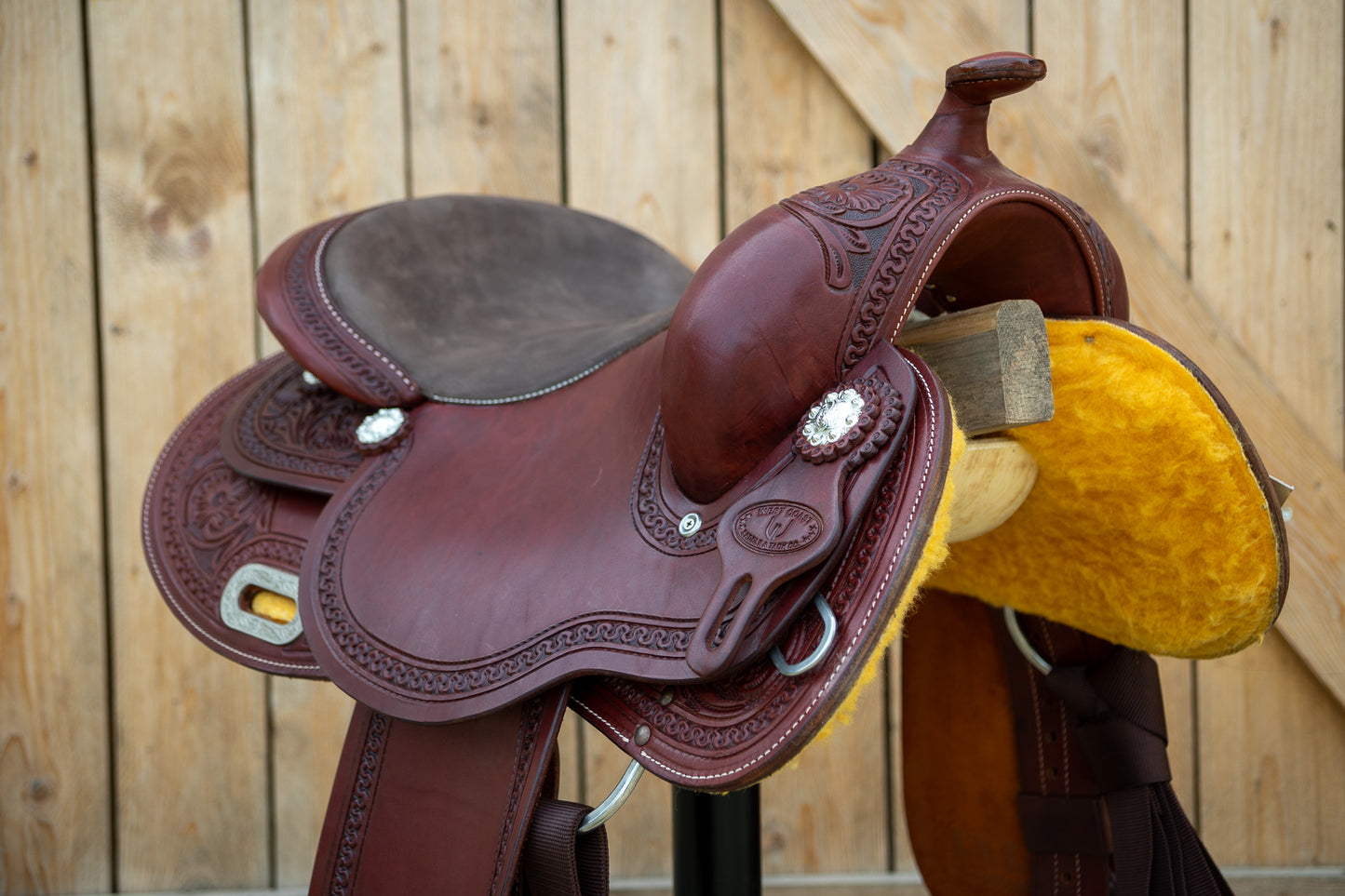 Selle CDWH Roundskirt Flowers, by Westcoast - Dark Chesnut