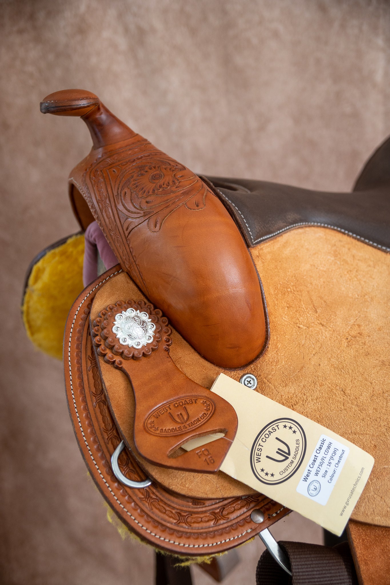 Selle CDWH Versatile Flowers Rough-out (by Westcoast) Chesnut