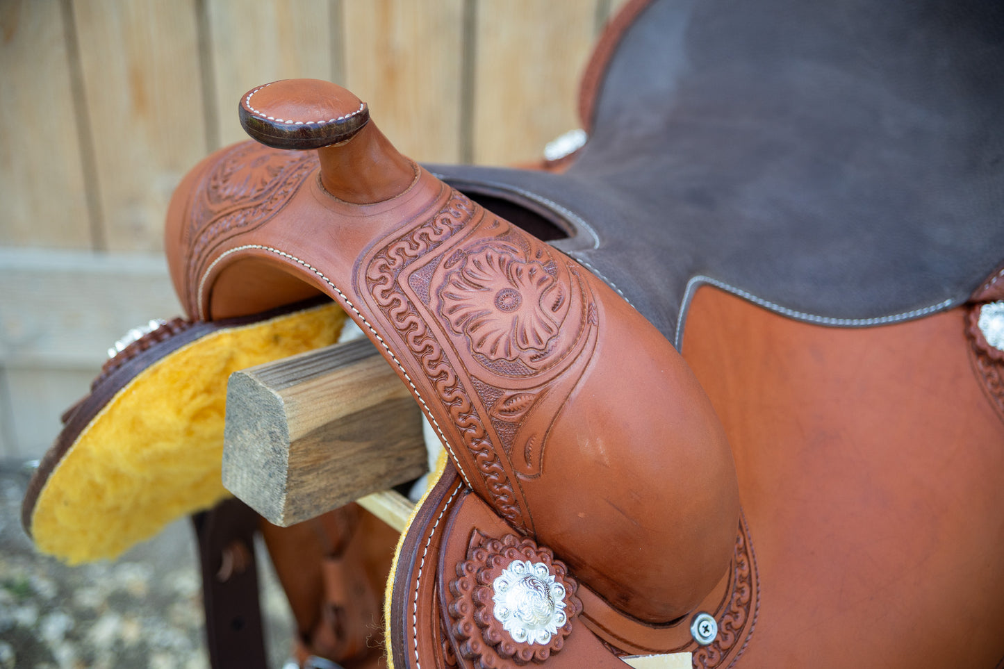 Selle CDWH Roundskirt Flowers, by Westcoast - Chesnut