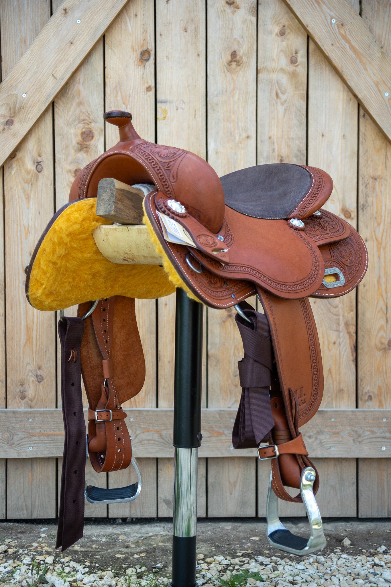 Selle CDWH Roundskirt Flowers, by Westcoast - Chesnut