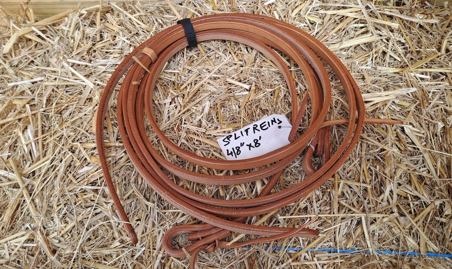 Rênes ouvertes Cuir clair 1.3cm x 2.40m
