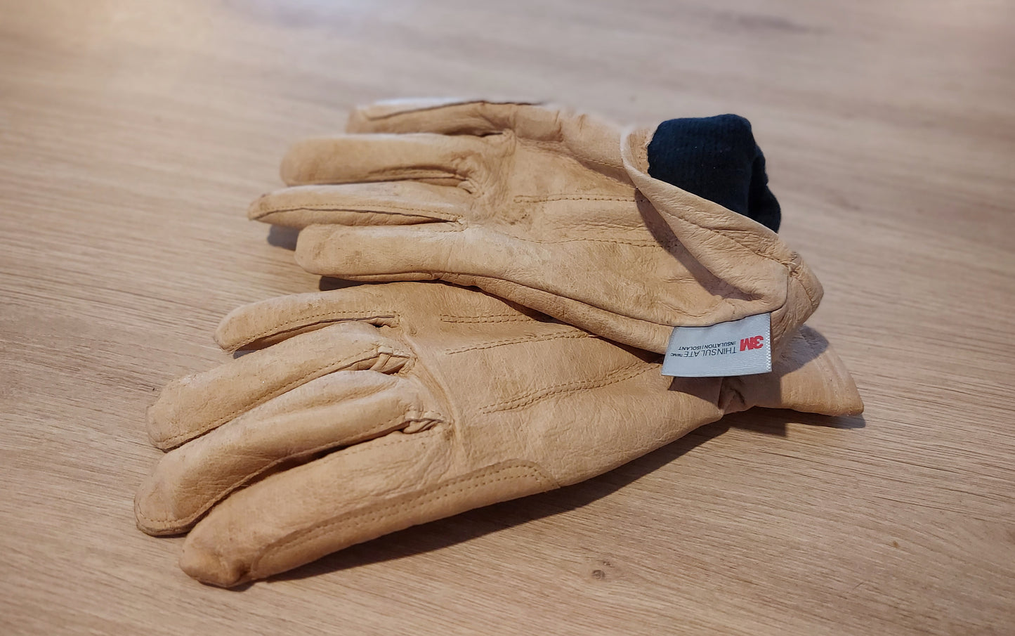 Gants cuir Equithème, doublés polaire