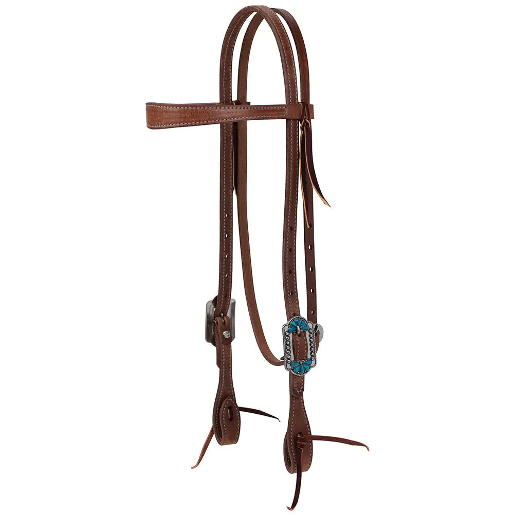 Bridon ProTack "Turquoise Flower" Weaver Leather