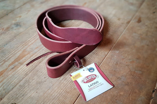 Tie strap (sanglon) Weaver Leather, cuir latigo, 1.50m, à trous