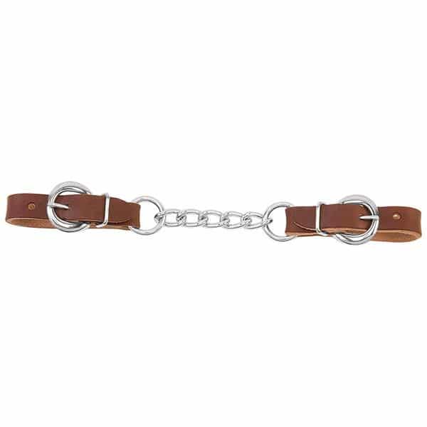 Gourmette de mors cuir et chaîne maillon simple, Weaver Leather