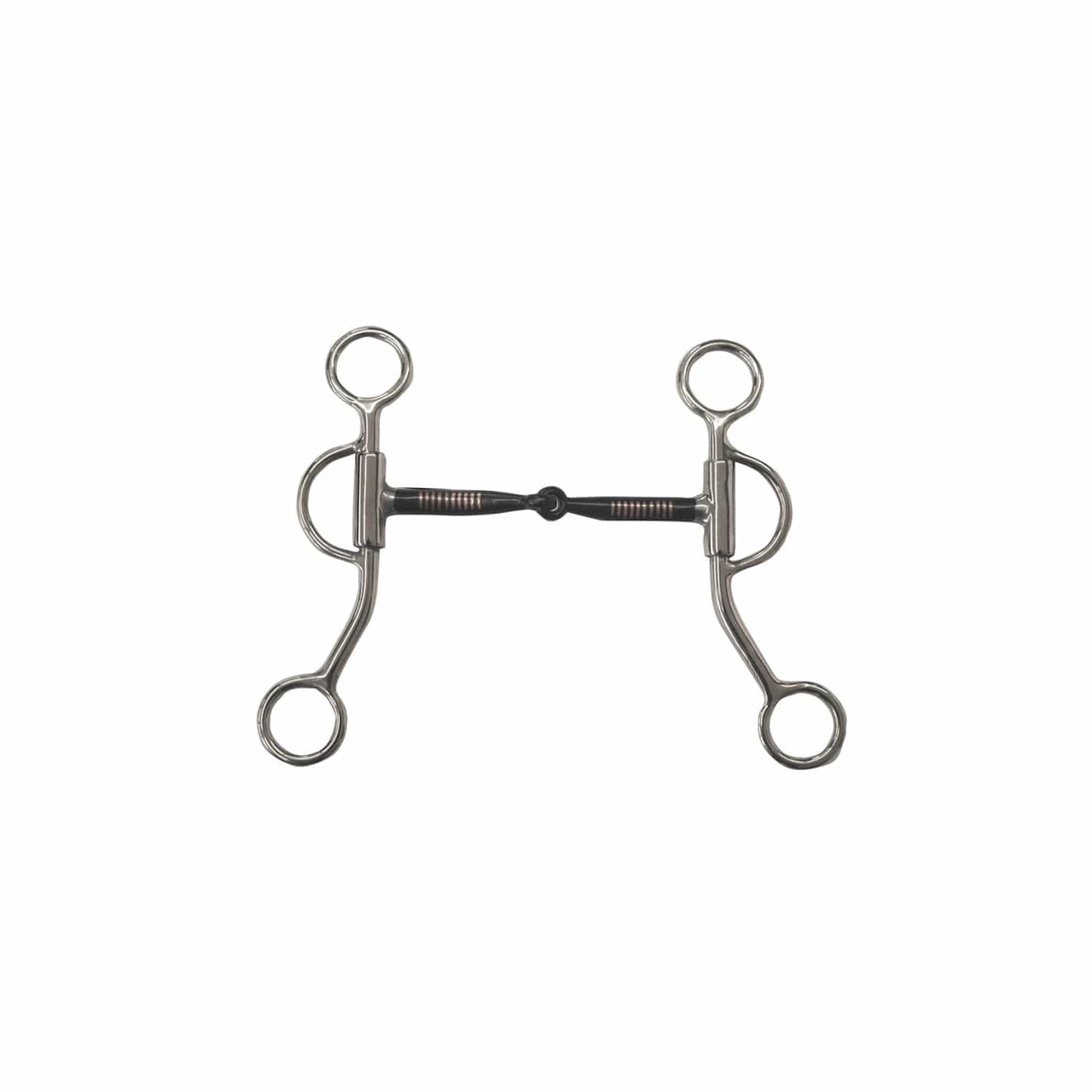 Mors de bride simple brisure Pool's T125 sweet iron, inserts cuivre
