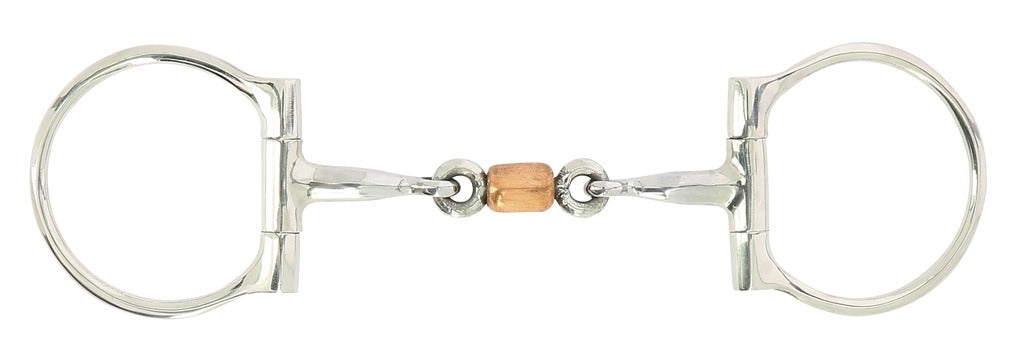 Mors Snaffle double brisure (roulette cuivre) by Feeling, 2 tailles