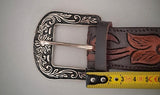 Ceinture Western cuir décoré 82