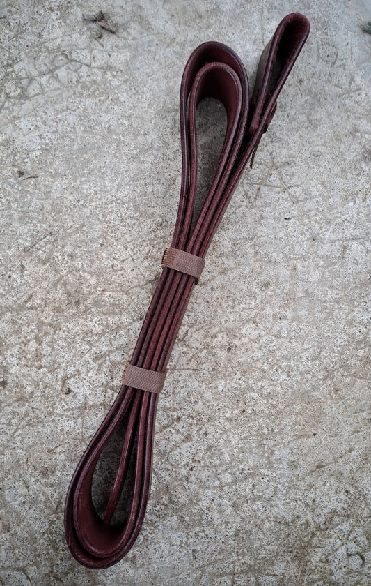 Tie strap (sanglon) cuir latigo, 2.1m, à trous