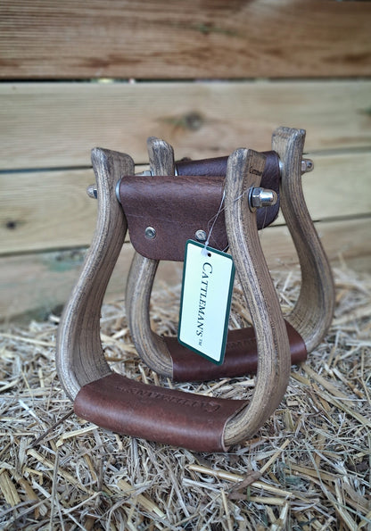 Etriers de show bois Cattlemans's (glossy ou mat)