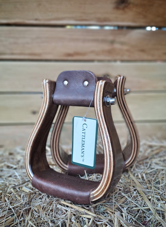 Etriers de show bois Cattlemans's (glossy ou mat)