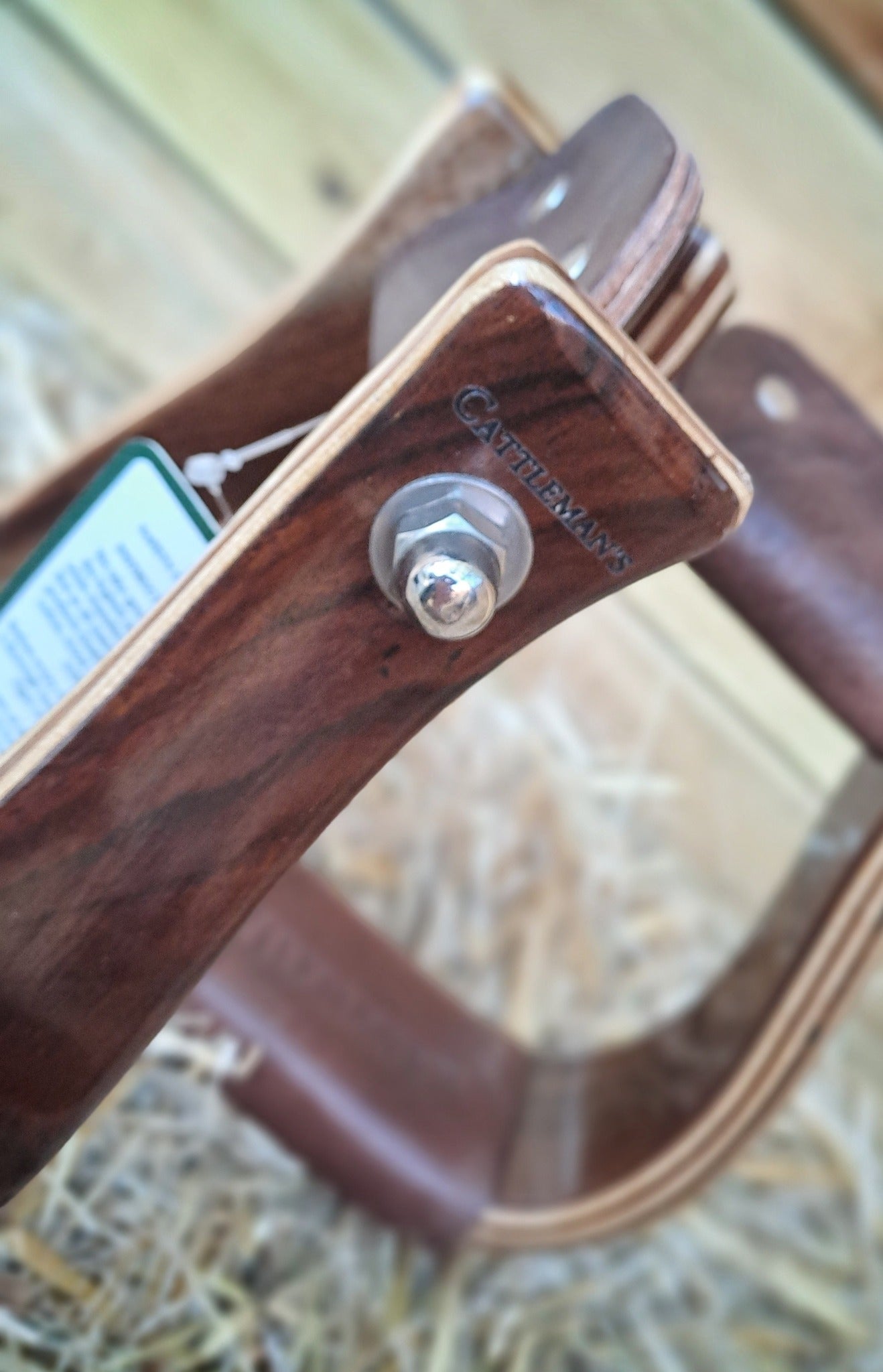 Etriers de show bois Cattlemans's (glossy ou mat)