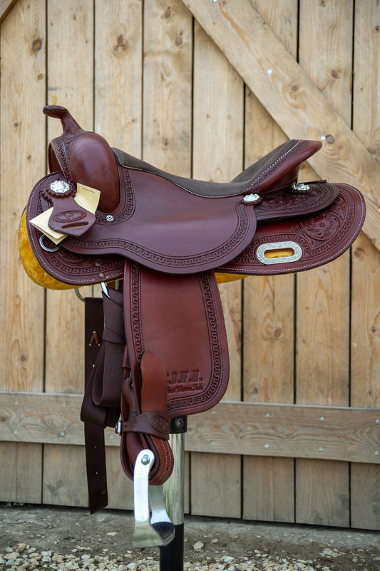 Selle CDWH Roundskirt Flowers, by Westcoast - Dark Chesnut
