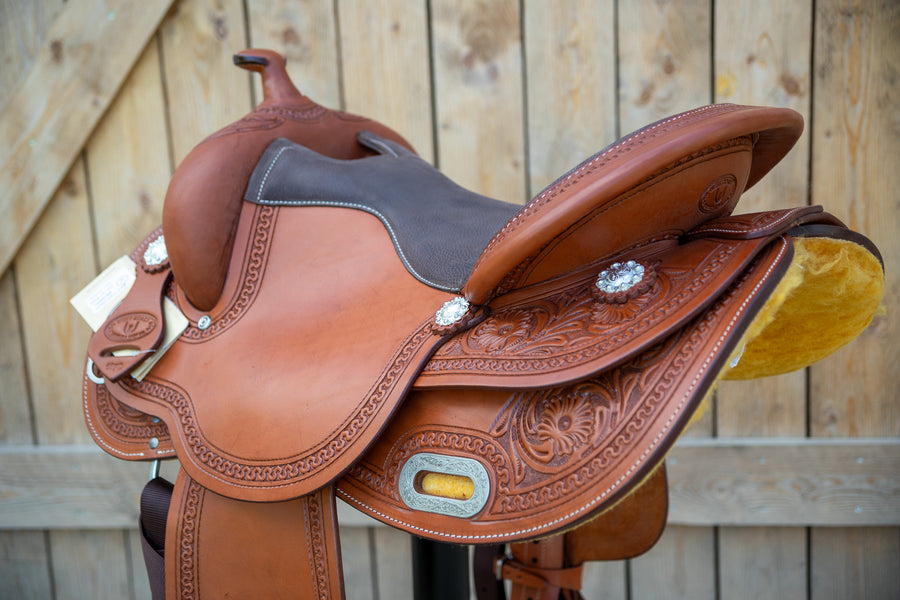 Selle CDWH Roundskirt Flowers, by Westcoast - Chesnut