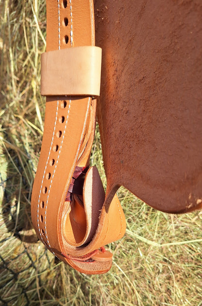 Paire de fenders Pullman twistés en cuir Hermann Oak - Natural