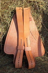 Paire de fenders Pullman twistés en cuir Hermann Oak - Natural