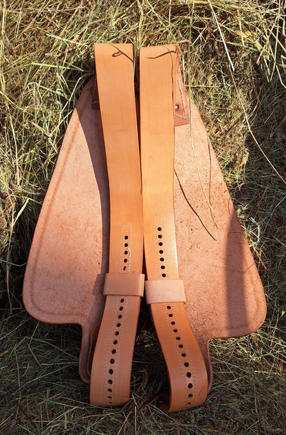 Paire de fenders Pullman twistés en cuir Hermann Oak - Natural