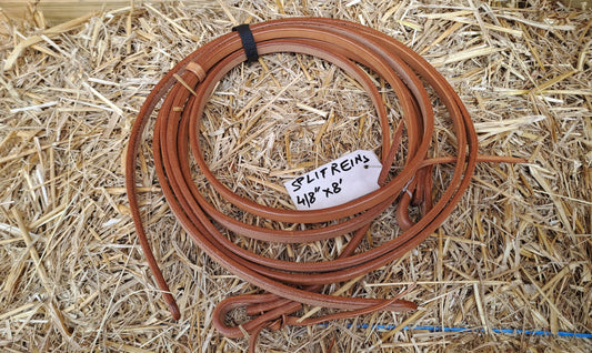 Rênes ouvertes Cuir clair 1.3cm x 2.40m