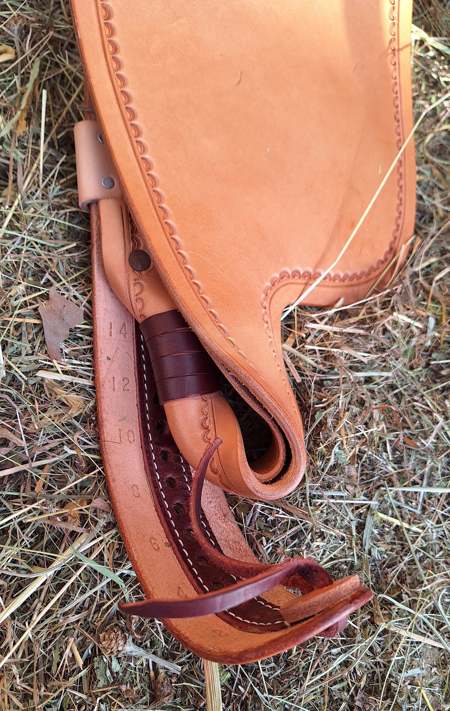 Paire de fenders Pullman twistés en cuir Hermann Oak - Natural