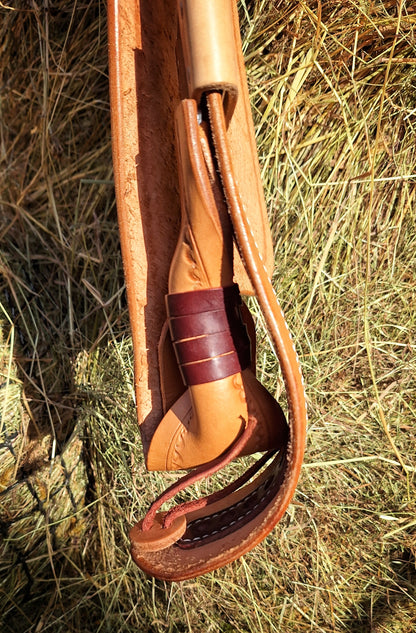 Paire de fenders Pullman twistés en cuir Hermann Oak - Natural