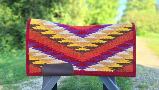 Blanket DÉGAROTTÉ 100% Laine - Base Flammes