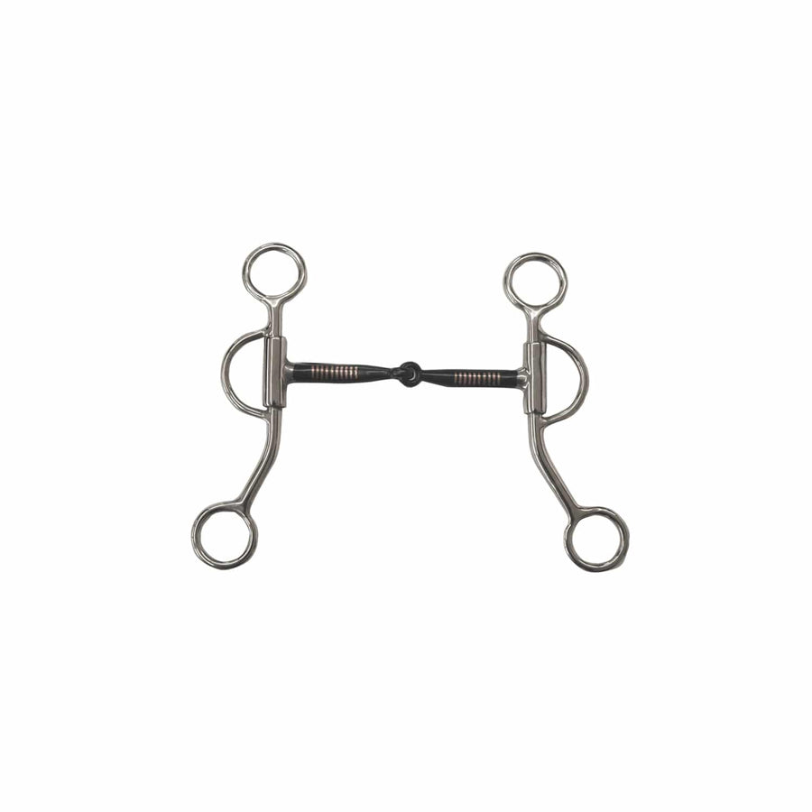 Mors de bride simple brisure Pool's T125 sweet iron, inserts cuivre